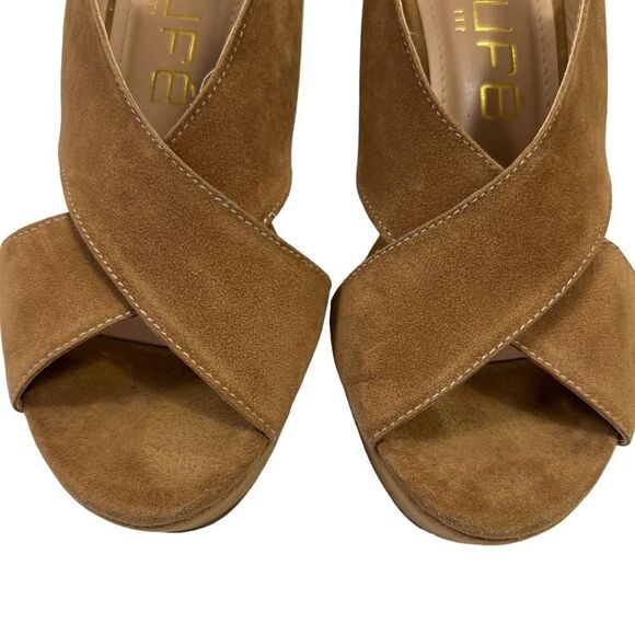 Sergio Zelcer Bolufe Peep Toe Wedges - Picture 4 of 14